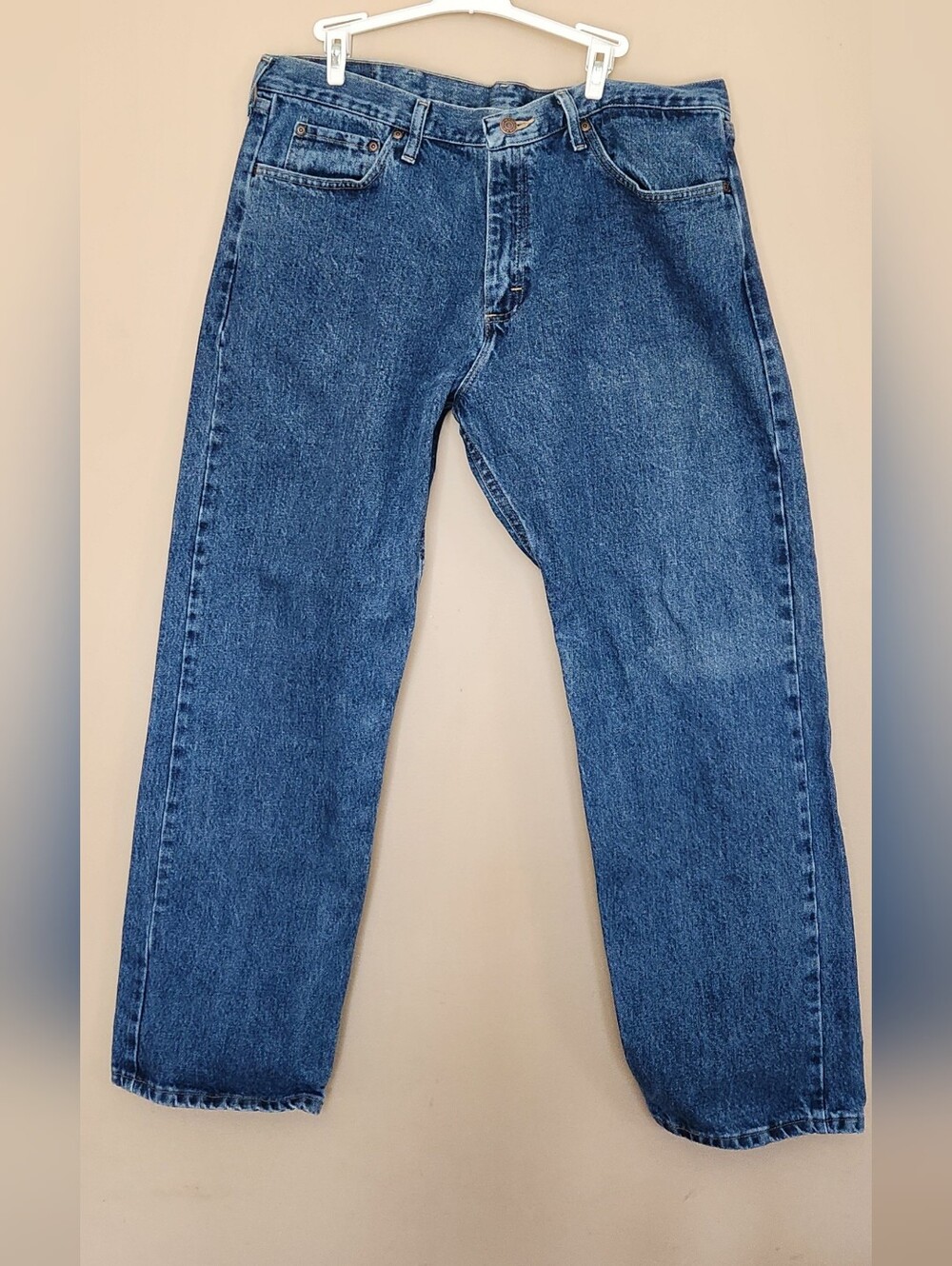 Wrangler Jeans Mens 38x30 (Fits 39x29) Premium Quality Dark Wash Straight Leg
